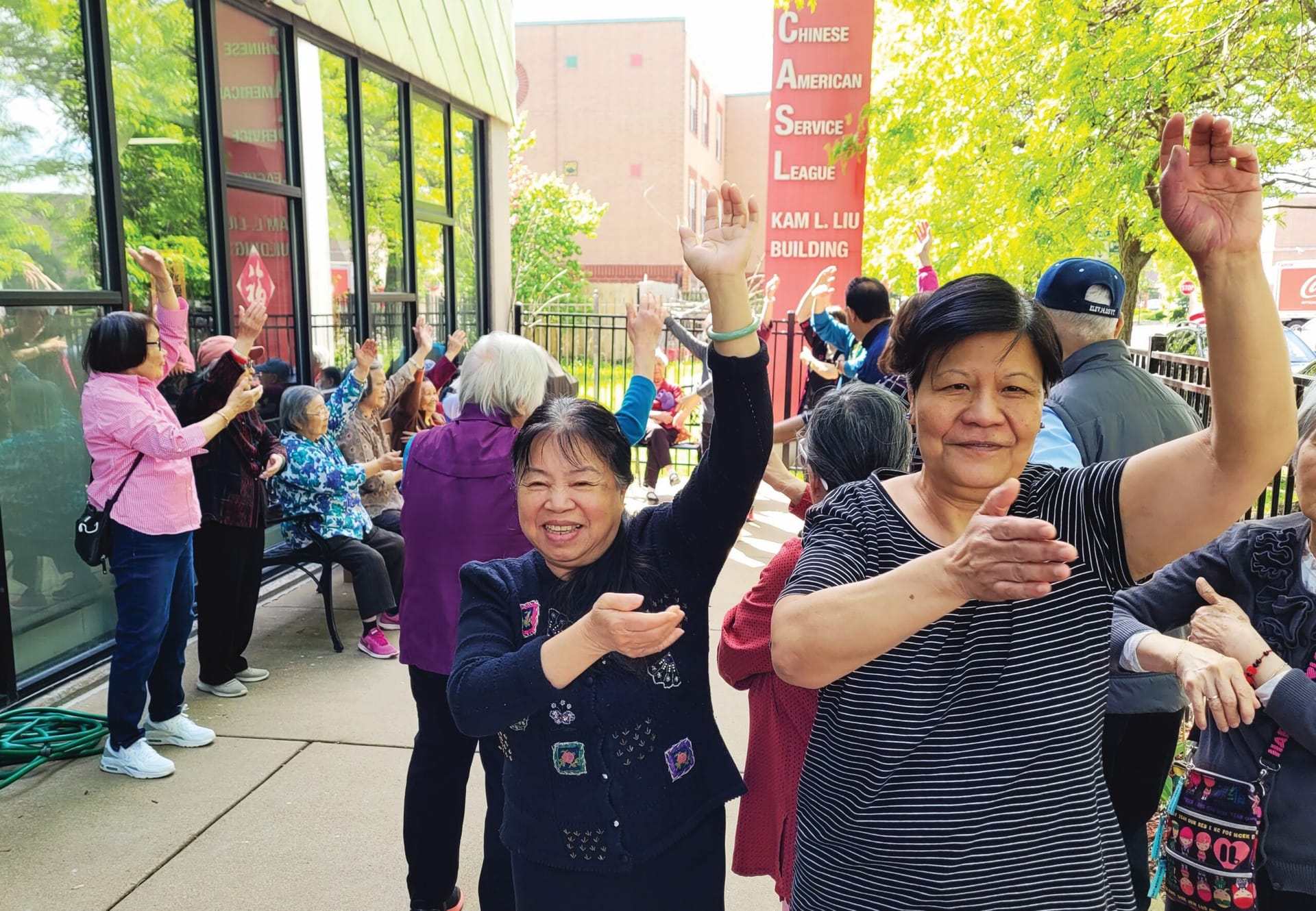 CASL seniors raising their hands